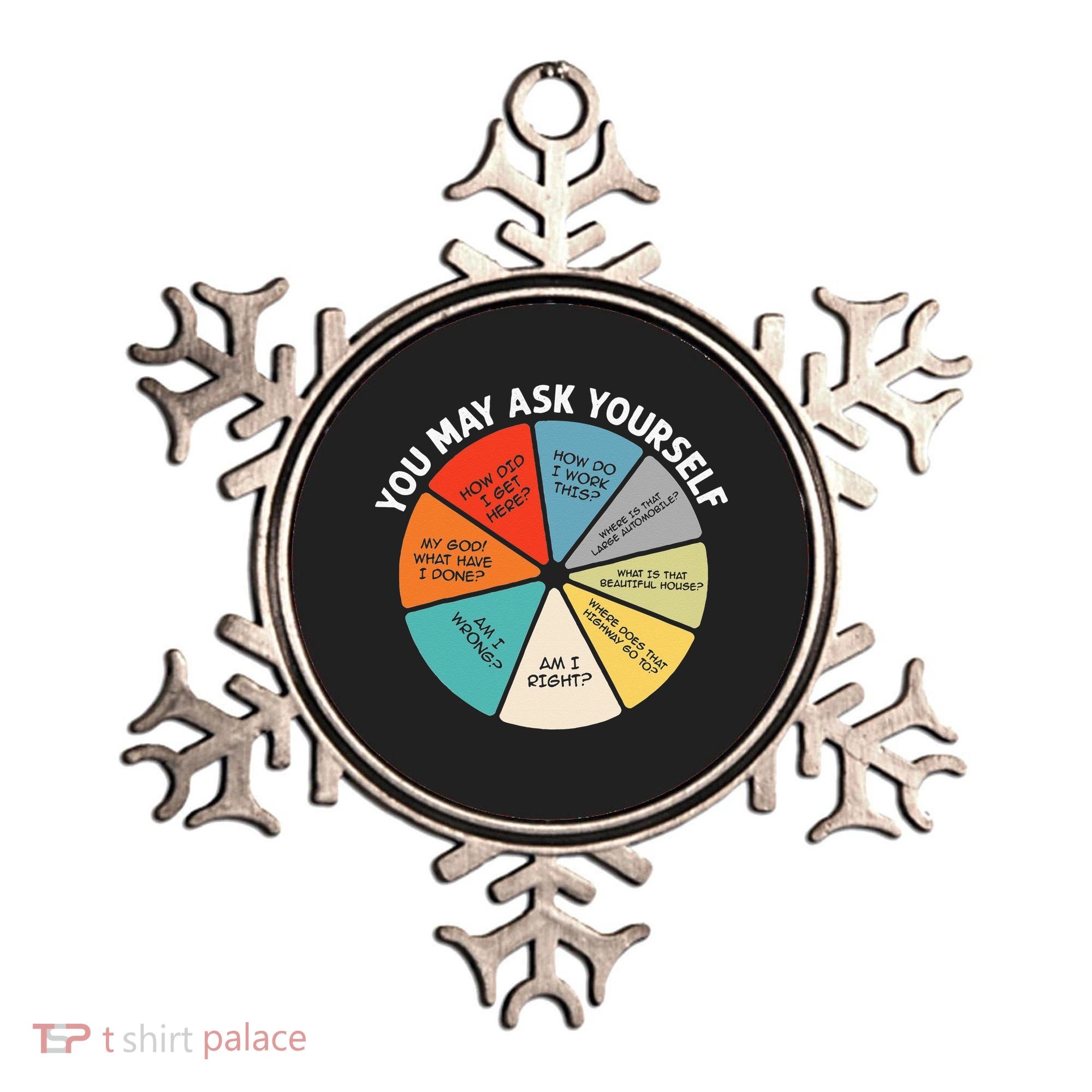 80s Music Retro Lyrics Pie Chart You May Ask Yourself Retro Ornament