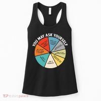 80s Music Retro Lyrics Pie Chart You May Ask Yourself Retro Women's Tank Top thumb 0