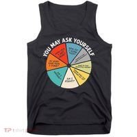 80s Music Retro Lyrics Pie Chart You May Ask Yourself Retro Tank Top thumb 0