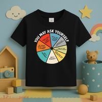 80s Music Retro Lyrics Pie Chart You May Ask Yourself Retro Toddler T-Shirt thumb 3