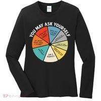 80s Music Retro Lyrics Pie Chart You May Ask Yourself Retro Women's Long Sleeve Shirt thumb 0