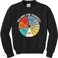 80s Music Retro Lyrics Pie Chart You May Ask Yourself Retro Kids Sweatshirt thumb 0