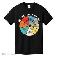 80s Music Retro Lyrics Pie Chart You May Ask Yourself Retro Kids T-Shirt thumb 0