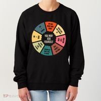 80S Music Retro Lyrics Pie Chart You May Ask Yourself Women's Sweatshirt thumb 0