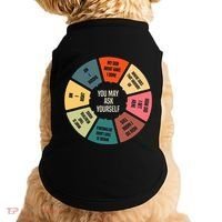 80S Music Retro Lyrics Pie Chart You May Ask Yourself Doggie Tank thumb 0
