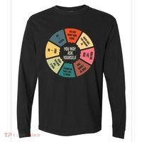 80S Music Retro Lyrics Pie Chart You May Ask Yourself Comfort Colors Heavyweight Long Sleeve T-Shirt thumb 0