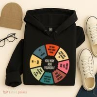 80S Music Retro Lyrics Pie Chart You May Ask Yourself Hoodie thumb 4