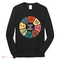 80S Music Retro Lyrics Pie Chart You May Ask Yourself Long Sleeve Shirt thumb 0