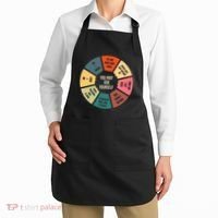 80S Music Retro Lyrics Pie Chart You May Ask Yourself Apron thumb 2