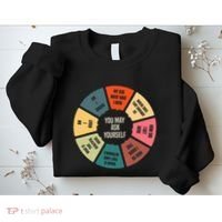 80S Music Retro Lyrics Pie Chart You May Ask Yourself Sweatshirt thumb 2
