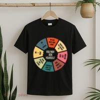 80S Music Retro Lyrics Pie Chart You May Ask Yourself T-Shirt thumb 2