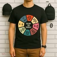 80S Music Retro Lyrics Pie Chart You May Ask Yourself T-Shirt thumb 6