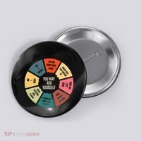 80S Music Retro Lyrics Pie Chart You May Ask Yourself Button thumb 0