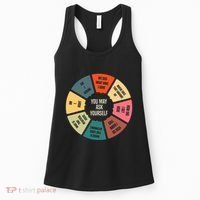 80S Music Retro Lyrics Pie Chart You May Ask Yourself Women's Tank Top thumb 0