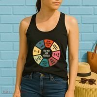 80S Music Retro Lyrics Pie Chart You May Ask Yourself Women's Tank Top thumb 2