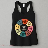 80S Music Retro Lyrics Pie Chart You May Ask Yourself Women's Tank Top thumb 3