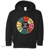 80S Music Retro Lyrics Pie Chart You May Ask Yourself Toddler Hoodie thumb 0