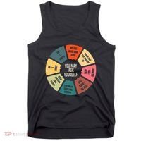 80S Music Retro Lyrics Pie Chart You May Ask Yourself Tank Top thumb 0