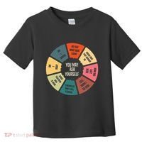 80S Music Retro Lyrics Pie Chart You May Ask Yourself Toddler T-Shirt thumb 0