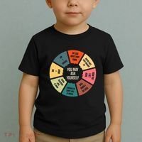 80S Music Retro Lyrics Pie Chart You May Ask Yourself Toddler T-Shirt thumb 2
