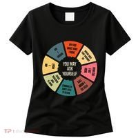 80S Music Retro Lyrics Pie Chart You May Ask Yourself Women's T-Shirt thumb 0