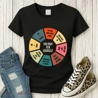 80S Music Retro Lyrics Pie Chart You May Ask Yourself Women's T-Shirt thumb 3