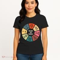 80S Music Retro Lyrics Pie Chart You May Ask Yourself Women's T-Shirt thumb 4