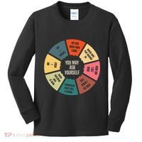 80S Music Retro Lyrics Pie Chart You May Ask Yourself Kids Long Sleeve Shirt thumb 0