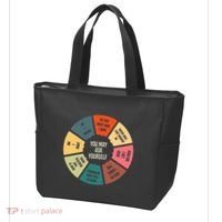 80S Music Retro Lyrics Pie Chart You May Ask Yourself Tote Bag thumb 3
