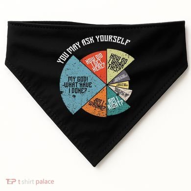 80's Music Retro Lyrics Funny 80s USA-Made Doggie Bandana