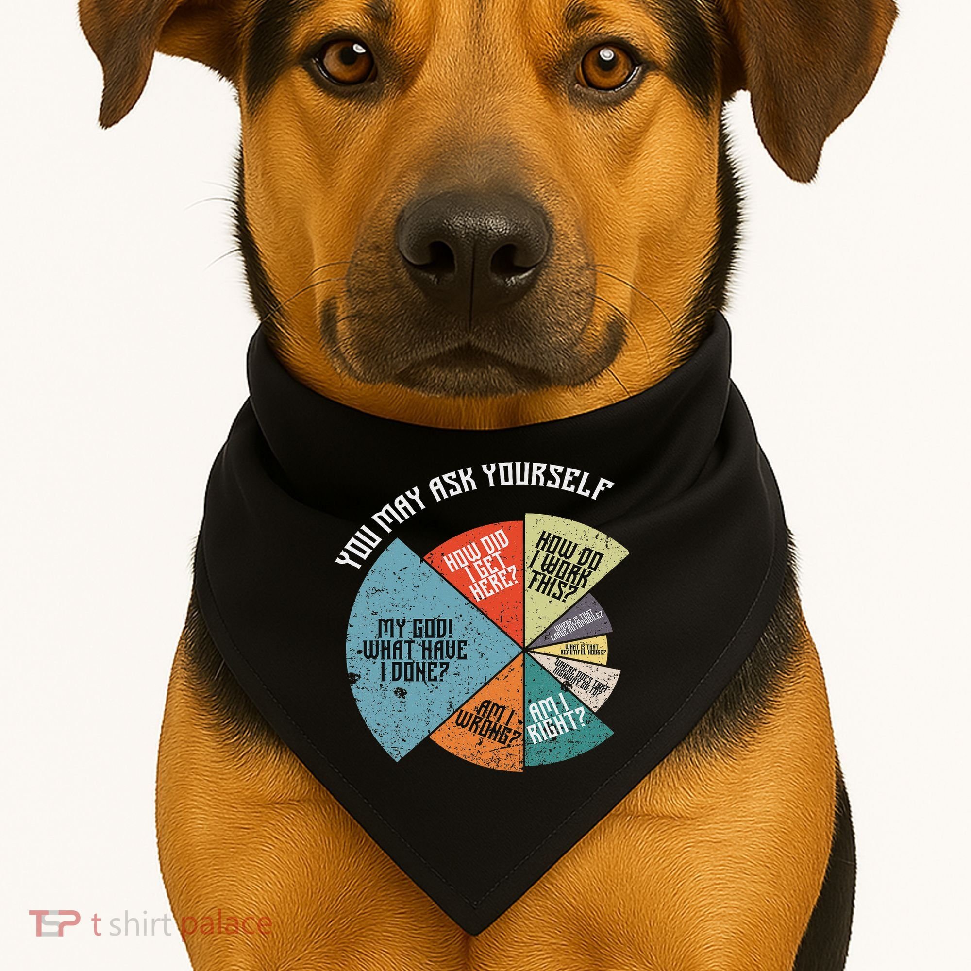 80's Music Retro Lyrics Funny 80s USA-Made Doggie Bandana