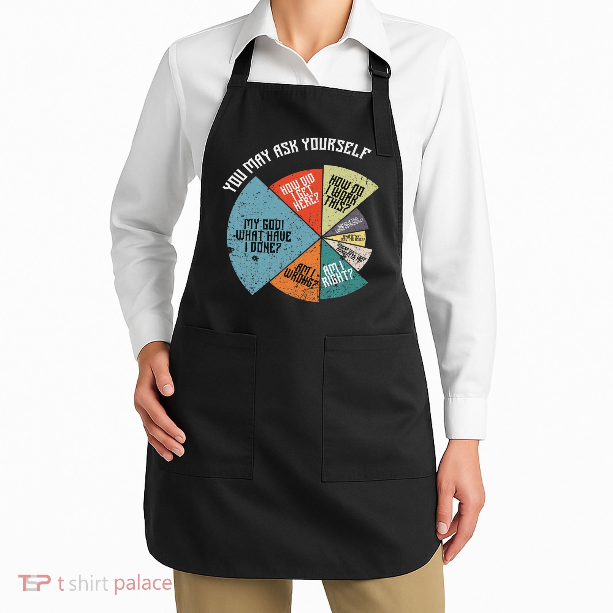 80's Music Retro Lyrics Funny 80s Apron