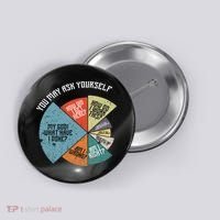 80's Music Retro Lyrics Funny 80s Button thumb 0