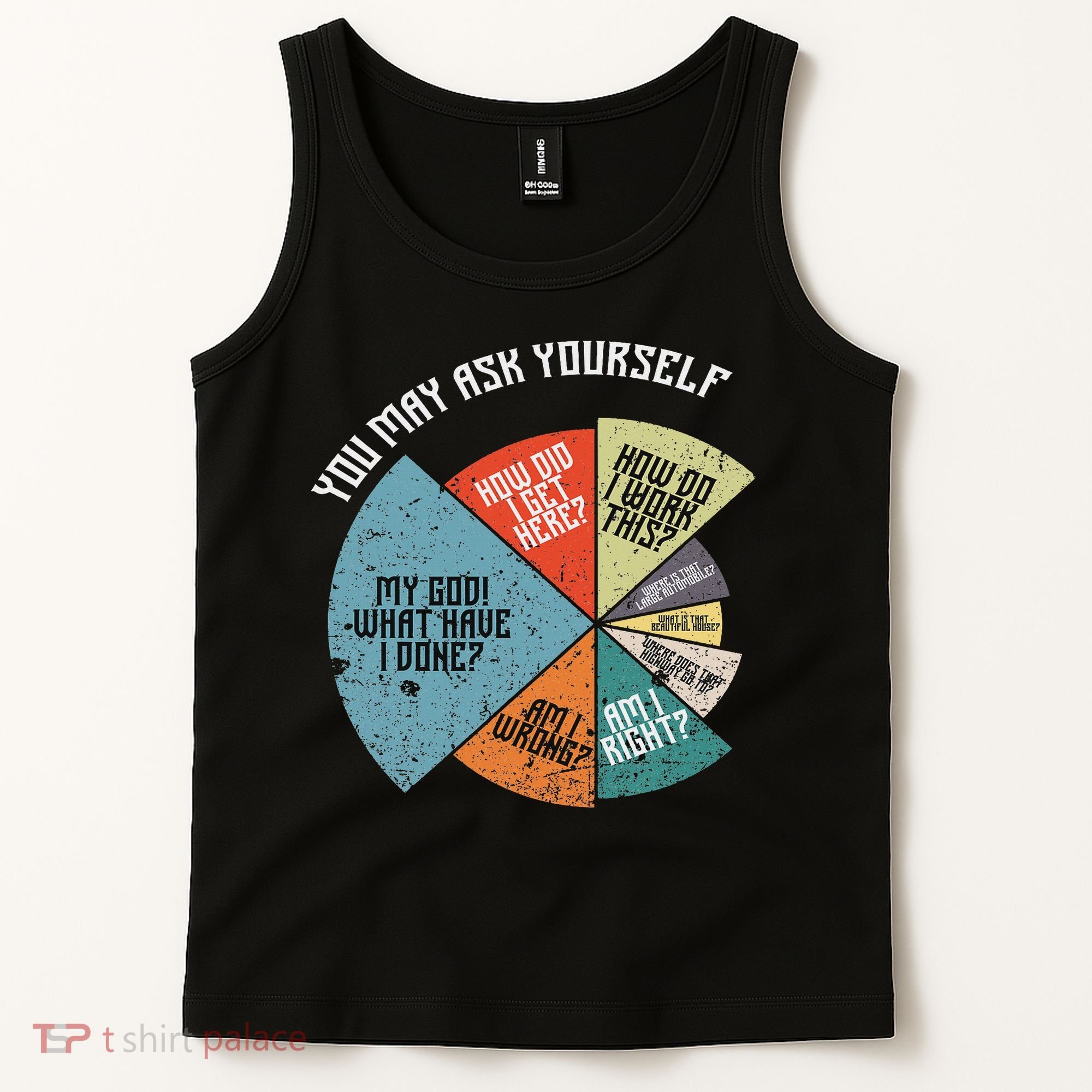 80's Music Retro Lyrics Funny 80s Tank Top