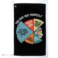 80's Music Retro Lyrics Funny 80s Golf Towel thumb 0