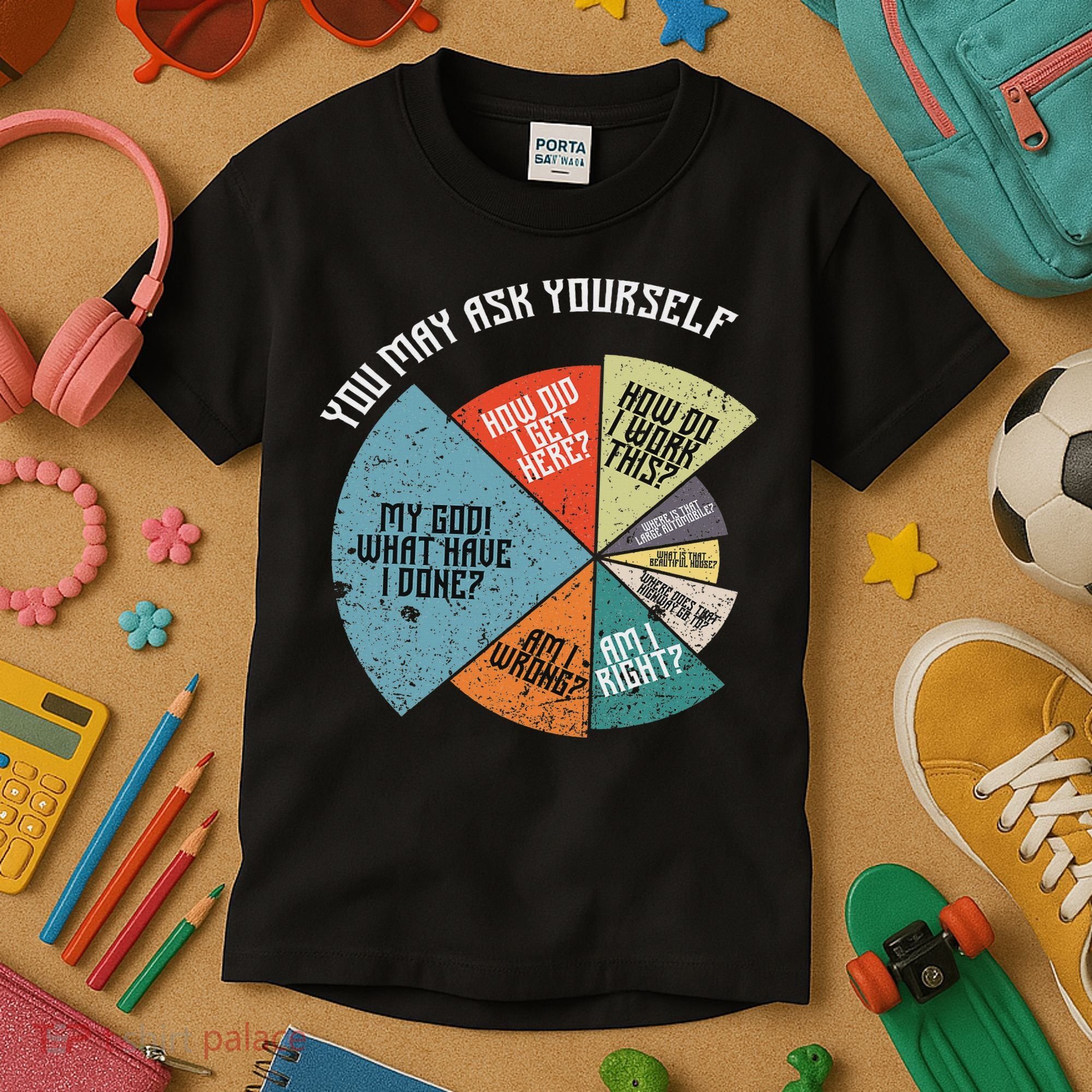 80's Music Retro Lyrics Funny 80s Kids T-Shirt