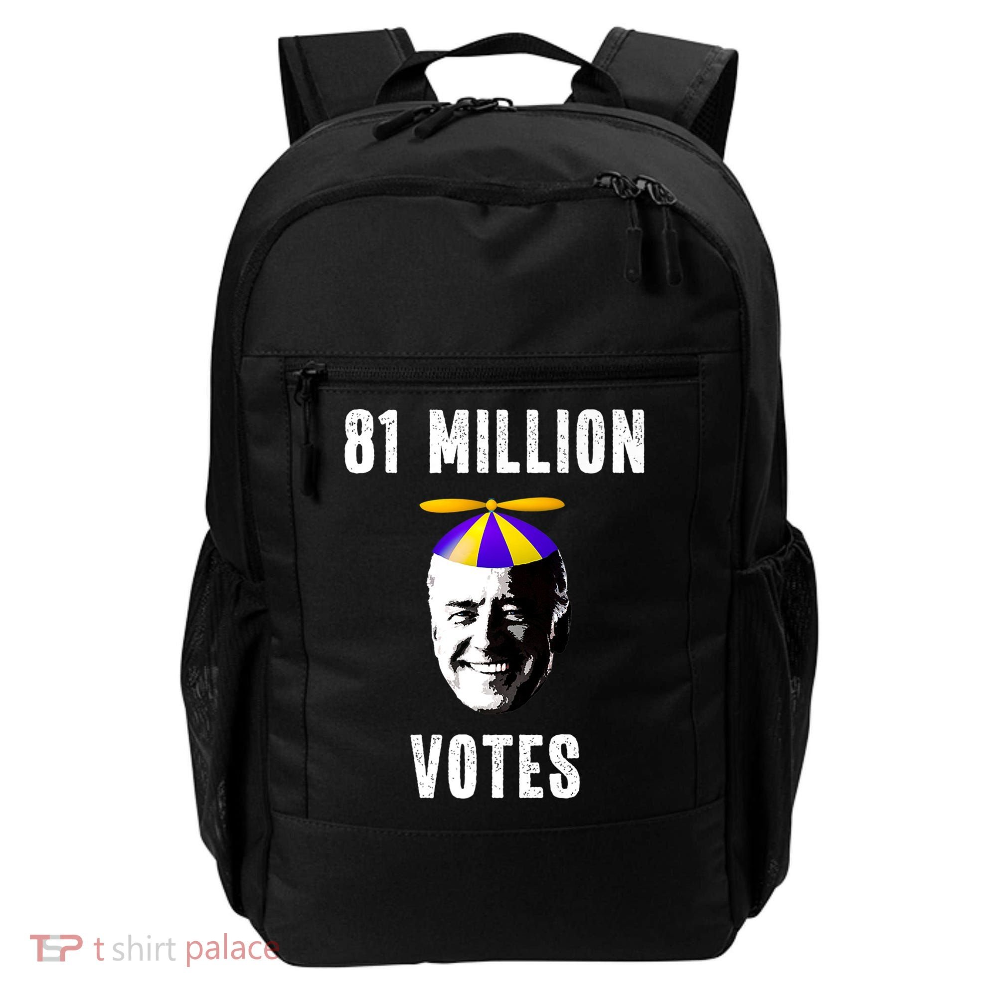 81 Million Votes Anti Biden Funny Political Backpack