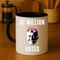 81 Million Votes Anti Biden Funny Political Coffee Mug thumb 4