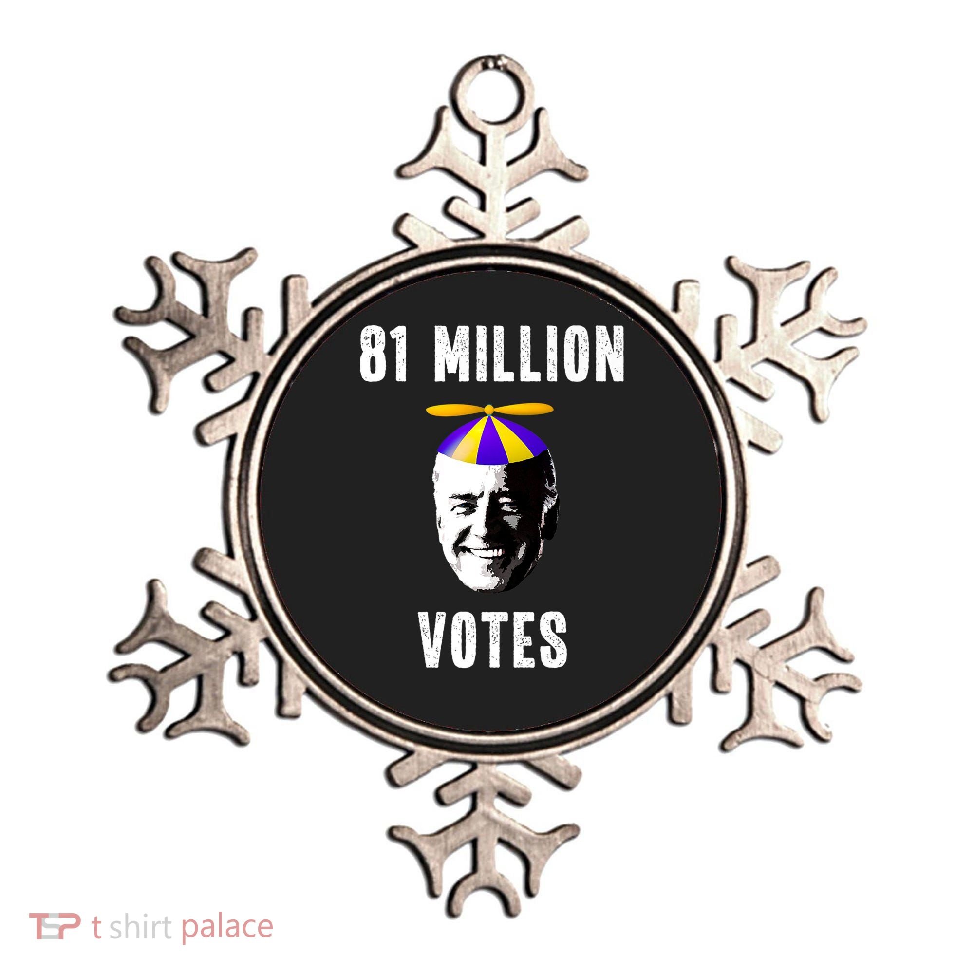81 Million Votes Anti Biden Funny Political Ornament