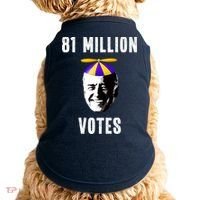 81 Million Votes Anti Biden Funny Political Doggie Tank thumb 0