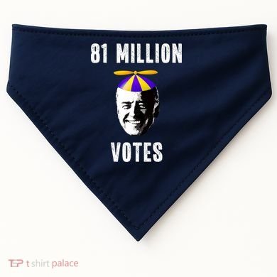 81 Million Votes Anti Biden Funny Political USA-Made Doggie Bandana