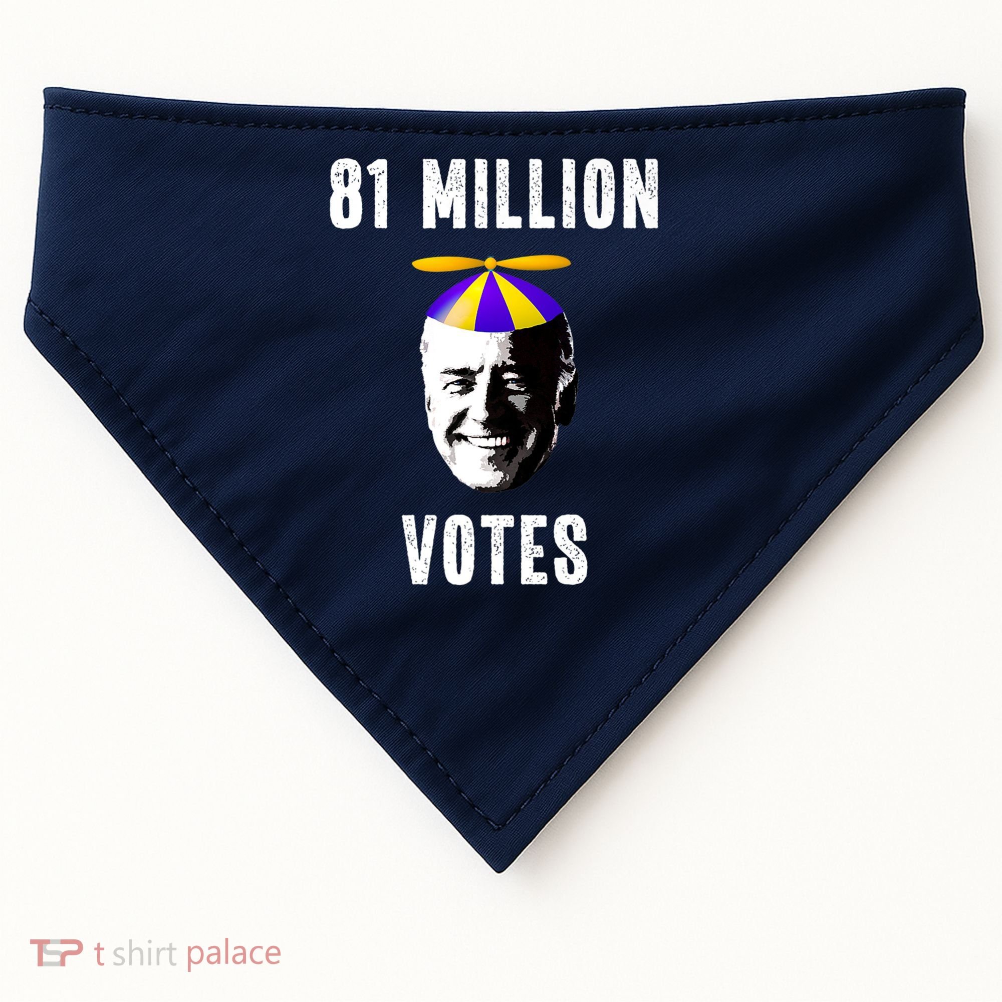 81 Million Votes Anti Biden Funny Political USA-Made Doggie Bandana