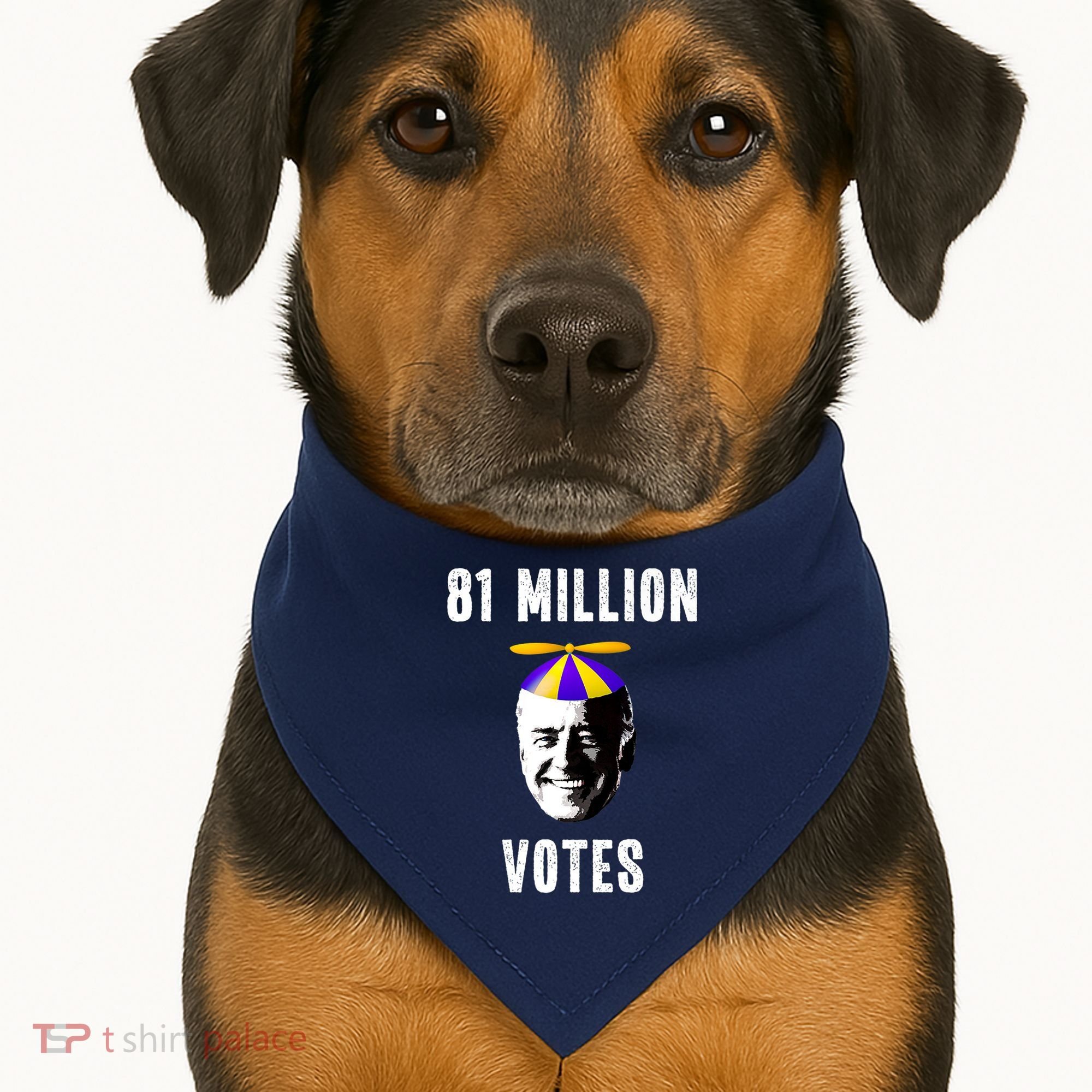 81 Million Votes Anti Biden Funny Political USA-Made Doggie Bandana