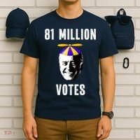 81 Million Votes Anti Biden Funny Political T-Shirt thumb 6