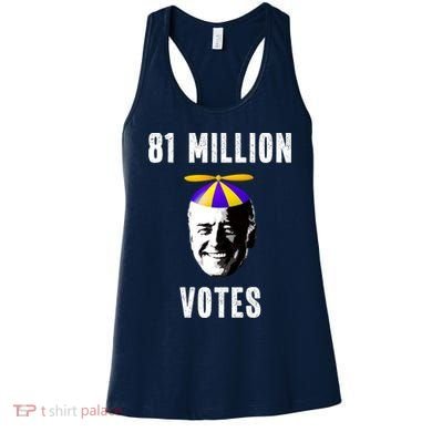 81 Million Votes Anti Biden Funny Political Women's Tank Top