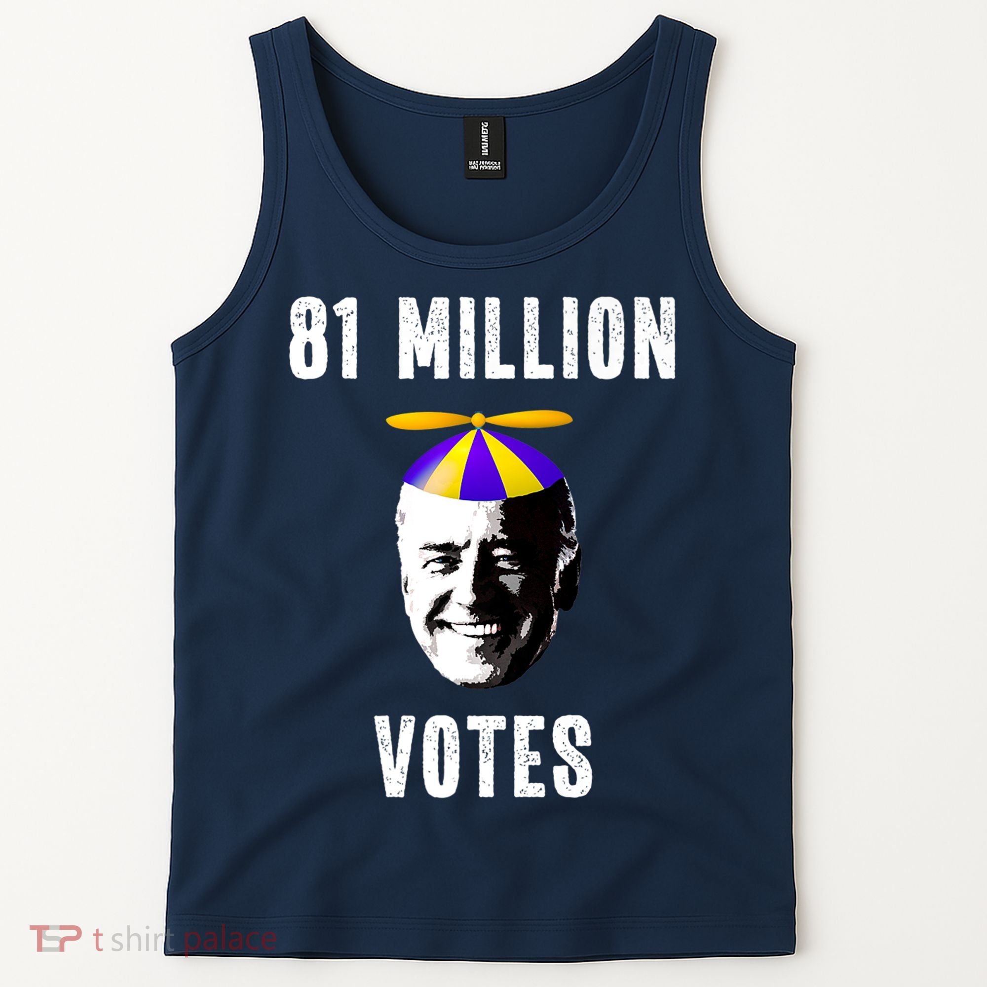 81 Million Votes Anti Biden Funny Political Tank Top