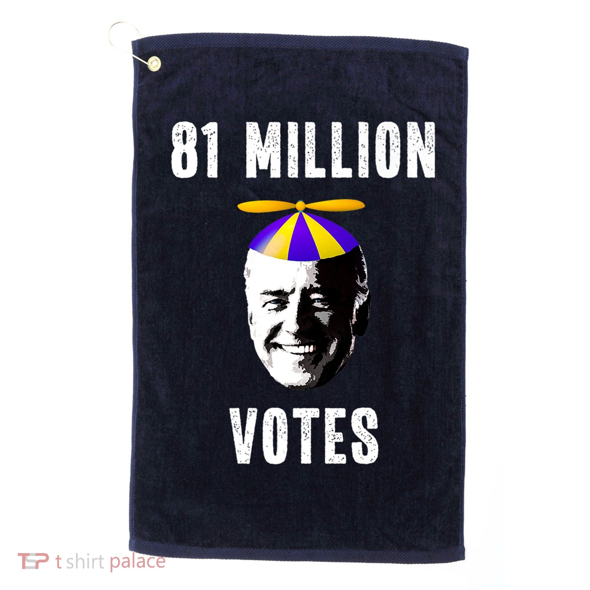 81 Million Votes Anti Biden Funny Political Golf Towel