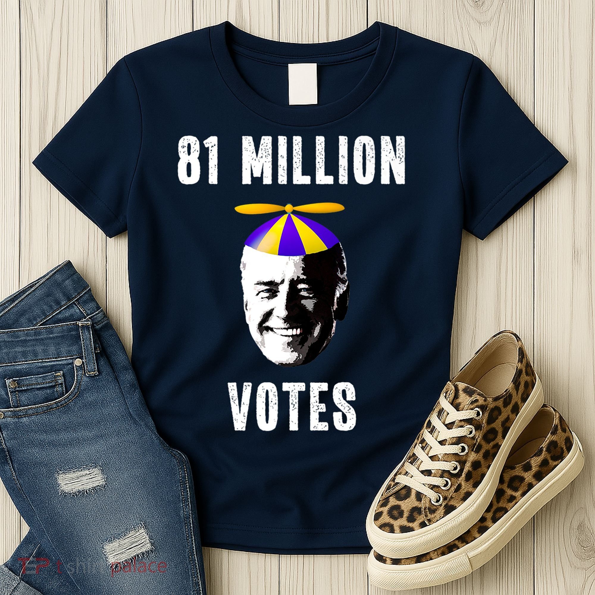 81 Million Votes Anti Biden Funny Political Women's T-Shirt