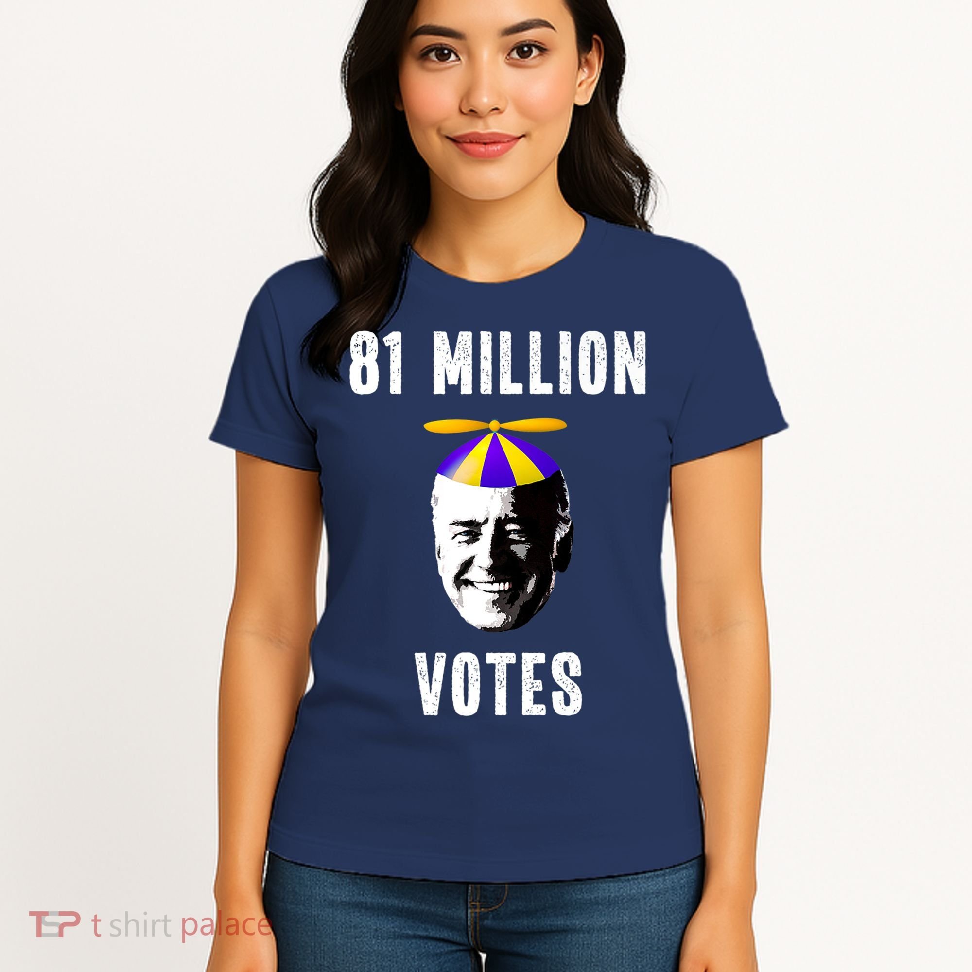 81 Million Votes Anti Biden Funny Political Women's T-Shirt