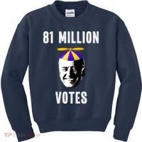 81 Million Votes Anti Biden Funny Political Kids Sweatshirt thumb 0